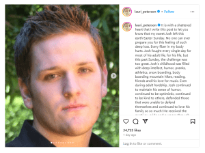RHOC (Real Housewives Of Orange County) Alum Lauri Peterson's Son Josh Waring Died