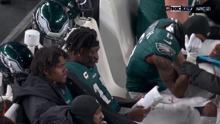 Eagles’ A. J. Brown Caught Reading ‘Inner Excellence’ on Sidelines During Playoff Victory